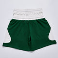 Custom Rhinestone Contrast Double Waistband Color Block Sweat Shorts Unisex Summer Drawstring Loose Fit Streetwear Casual Sport Jogger Shorts