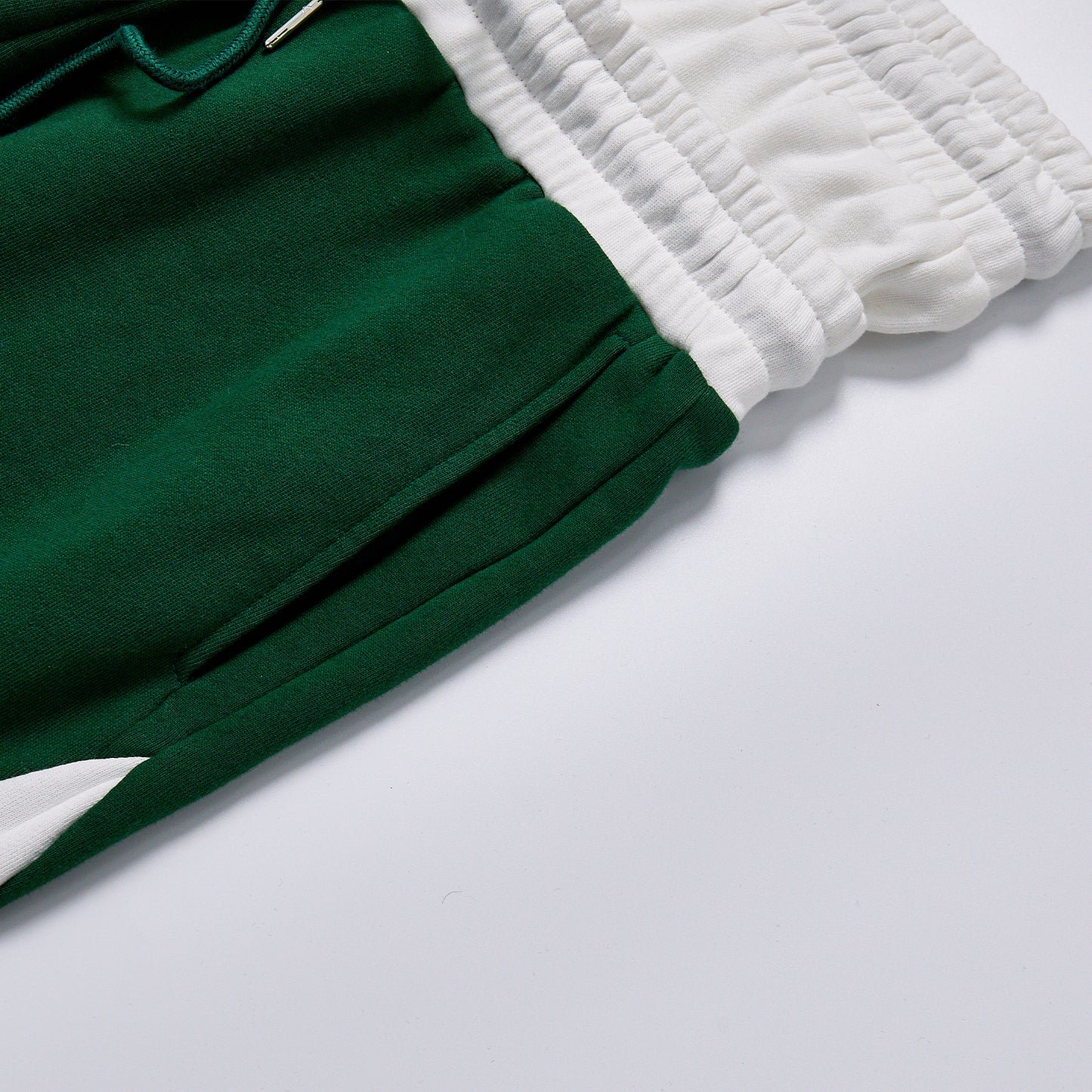 Double Waistband Rhinestone Contrast Panel Flare Sweatpants Unisex Casual Spring High Waist Drawstring Color Block Streetwear Loose Sport Track Pants Trousers