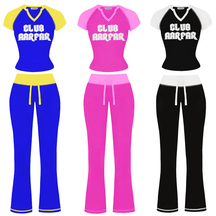 Short-Sleeve Top & Leggings Set