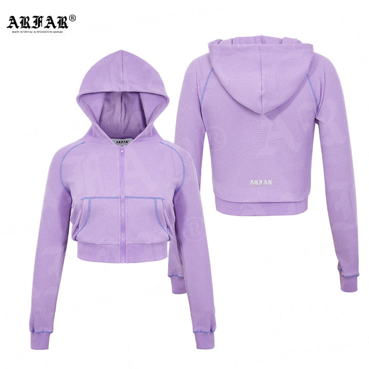 Waffle Knit Zip Matching Set