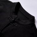 custom factory bulk chinese style stand collar fleece top relaxed regular fit chinese style shirt cultural streetwear