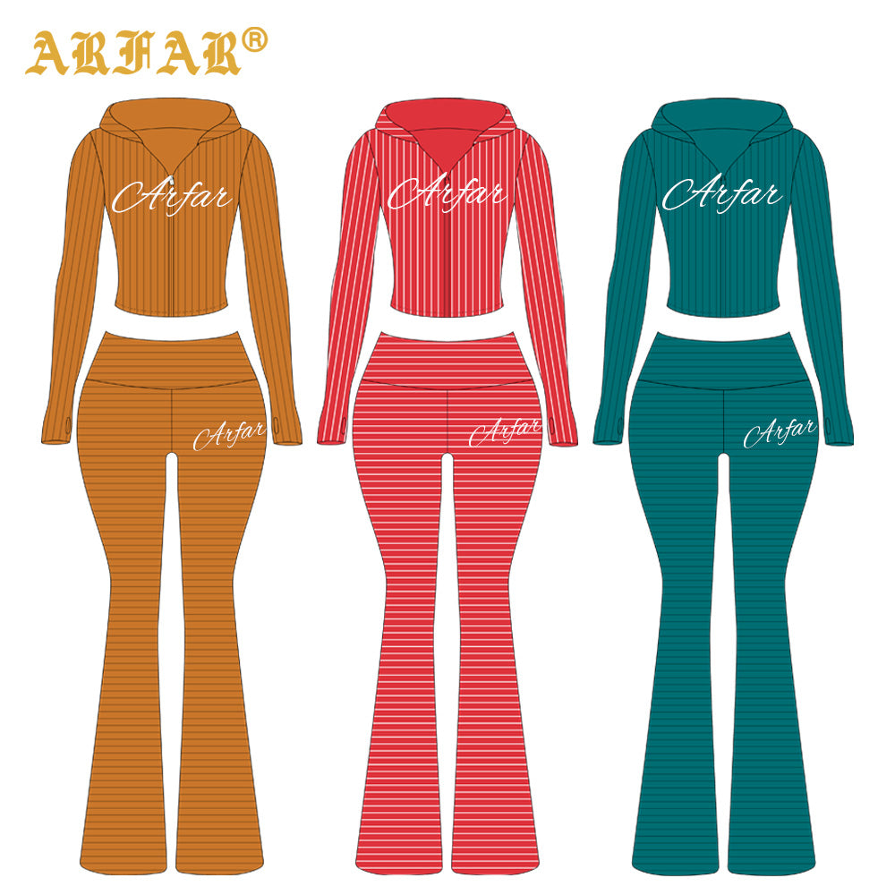 Two Piece Set Women Clothing Custom LOGO Cotton Ribbed Striped Long Sleeve Shirt and Skinny Pants 2 Piece Lounge Sets Women 2026
