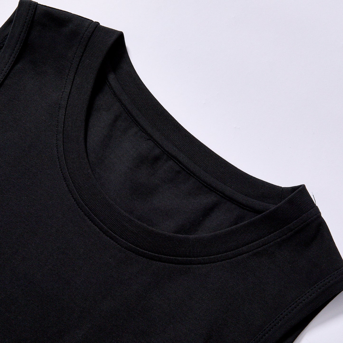 hot selling custom logo viral side vertical blue panel tank top full moisture wicking sweat release finish ouple neutral tone sports matching vest