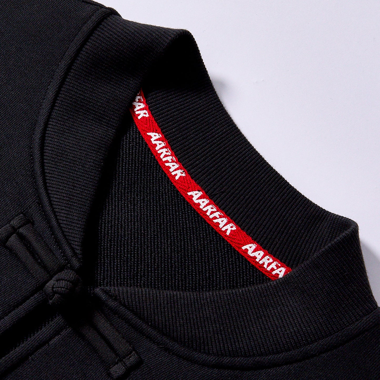 custom chinese style embroidered fleece pullover drop shoulder relaxed fit crew sweatshirt daily commute