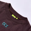 Custom Logo colorful gradient dripping letter print sweatshirt streetwear letter print layering sweatshirt drop shoulder loose oversized fit crew neck pullover daily casual commute