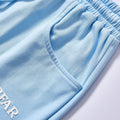 bulk wholesale custom logo elastic drawstring waist fleece knee length track shorts double stitched leg hem summer breathable street sport bottoms leisure sweat shorts