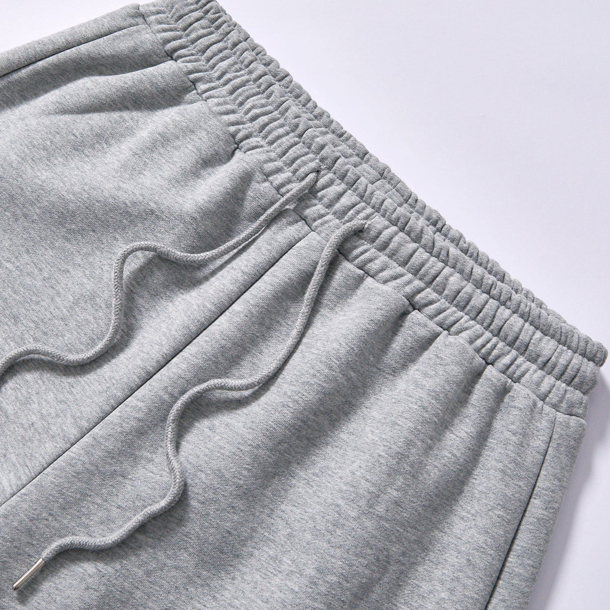custom logo drawstring loose wide leg track pants straight wide leg hem unisex baggy relaxed fleece bottoms daily casual commute outfit
