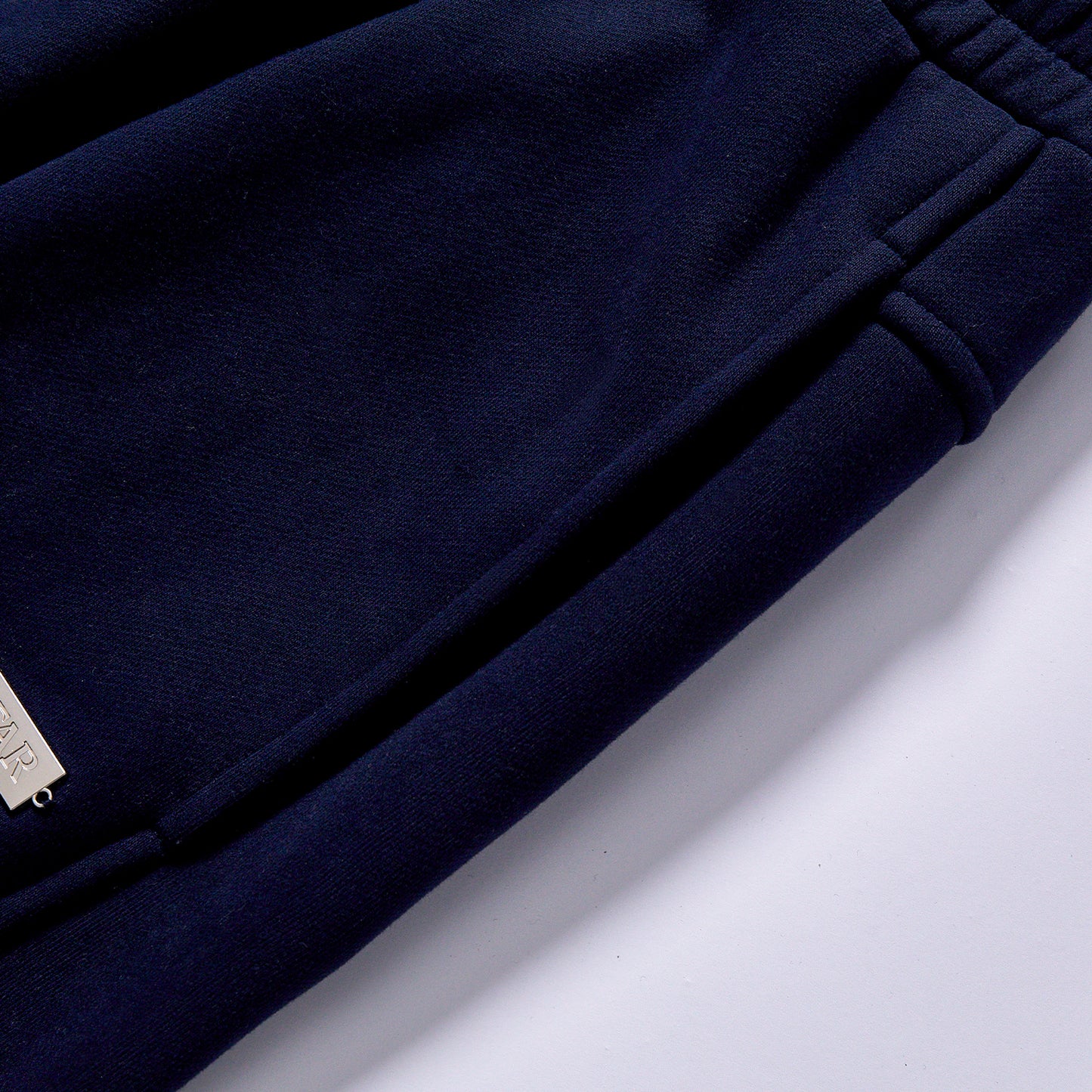 custom logo bestseller casual sweatpants men navy straight leg jogger trousers lastic waist fleece sweat pants french terry straight leg navy blue solid color navy cotton straight sweatpants daily commuting campus outfits