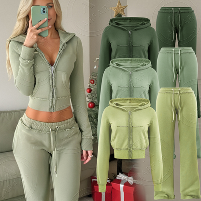 womens two piece hoodie sets pants set