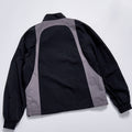 Custom Logo Two-tone Panel Contrast Color Windbreaker Unisex Spring Stand Collar Zip Up Loose Streetwear Casual Retro Track Jacket Outerwear