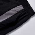 英文标题：Custom Logo Reflective Piping Contrast Color Windbreaker Fabric Unisex Elastic Waist Straight Cargo Pants Streetwear Casual Racing Track Trousers Daily Outer Bottoms