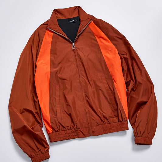 Custom Label Side Color Block Contrast Windbreaker Unisex Spring Stand Collar Zip Up Cropped Streetwear Casual Retro Racing Track Jacket Outerwear