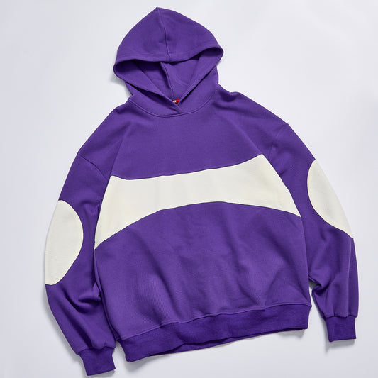 Custom Logo Color Block Waffle Knit Hoodie Unisex Loose Long Sleeve Pullover Hooded Sweatshirt Streetwear Casual Daily Hip Hop Outerwear