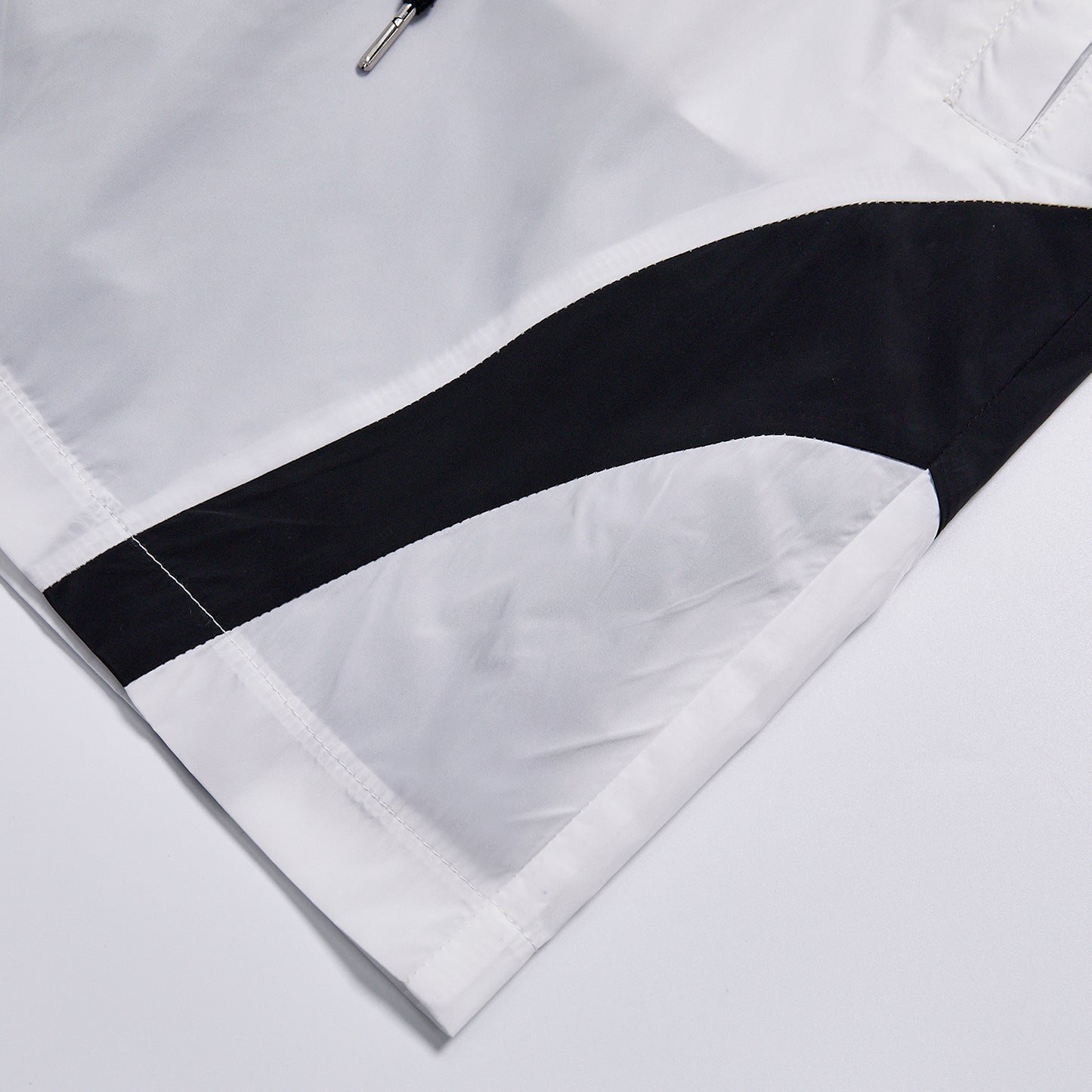 Custom Logo Contrast Color Panel Lightweight Wind Shorts Unisex Summer Elastic Waist Drawstring Loose Streetwear Casual Sports Running Track Shorts