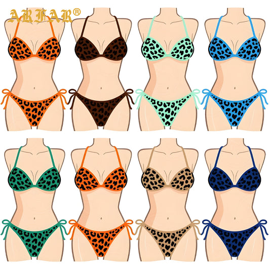 Bathing Suit for Women Custom Logo Sexy Swimsuit 2026 Summer 2 Piece Set Luxury Women's Halter Swimwear Set
