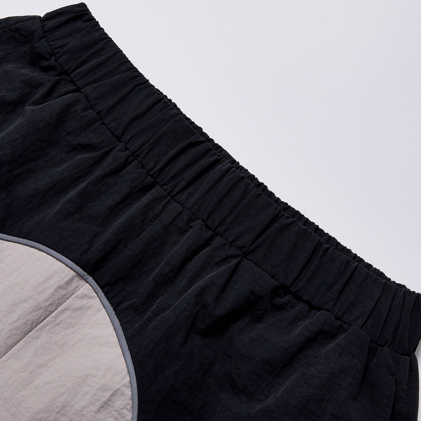 Custom Logo Reflective Piping Contrast Color Nylon Shorts Unisex Summer Elastic Waist Loose Fit Streetwear Casual Running Training Track Shorts
