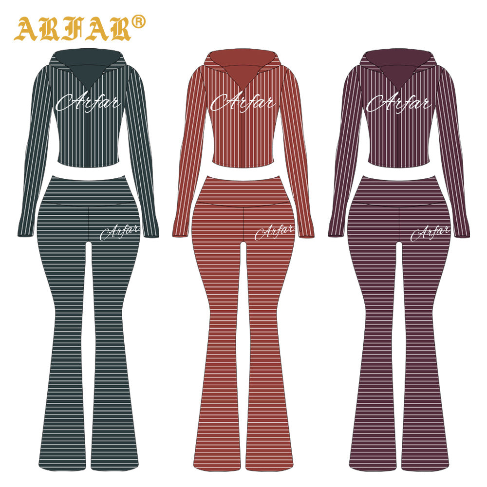 Two Piece Set Women Clothing Custom LOGO Cotton Ribbed Striped Long Sleeve Shirt and Skinny Pants 2 Piece Lounge Sets Women 2026