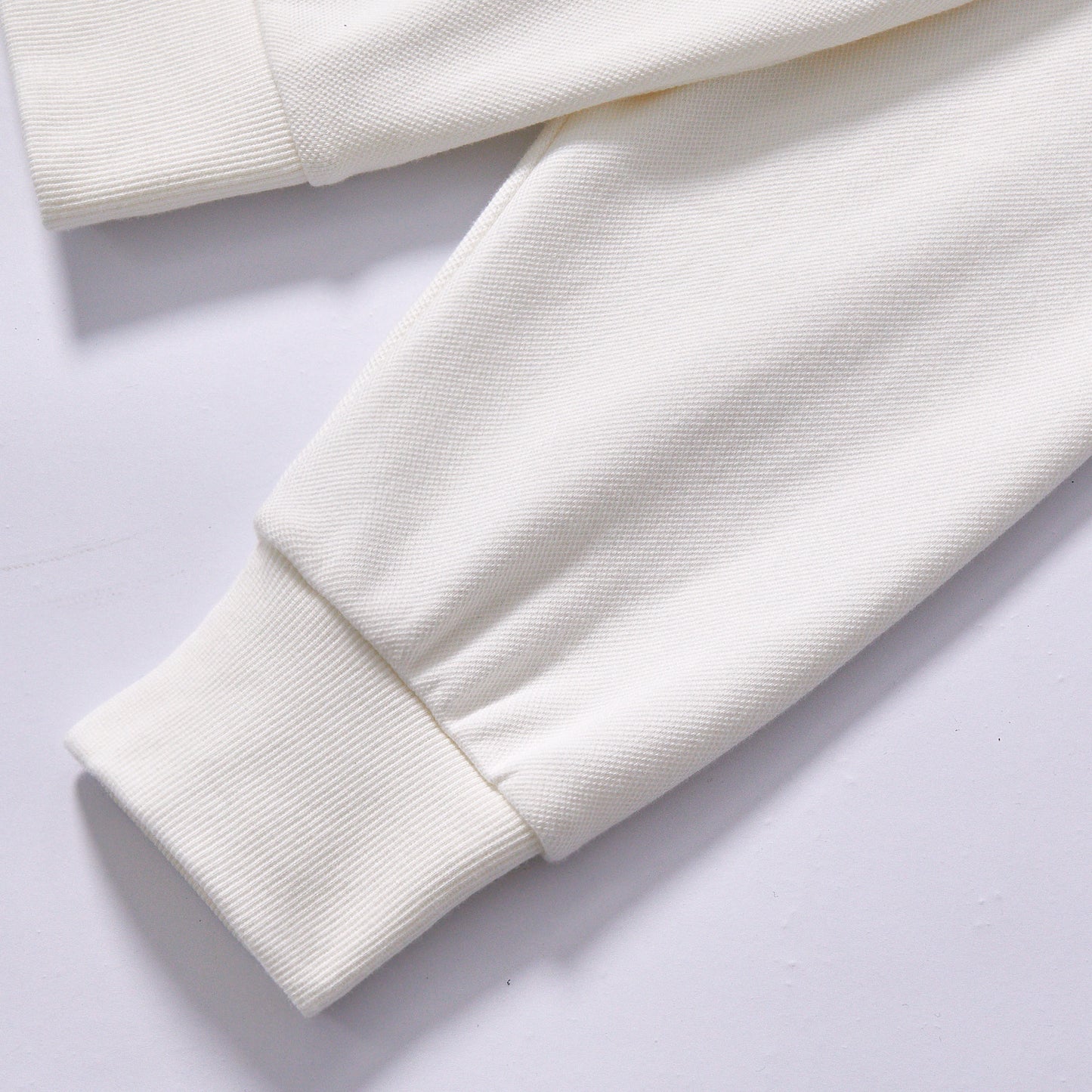 hot selling custom  logo bottom woven label plain long sleeve sweatshirt rib elastic cuffs & bottom hem drop shoulder oversized relaxed fit unisex loose basic street fleece sweatshirt smart casual commute wear