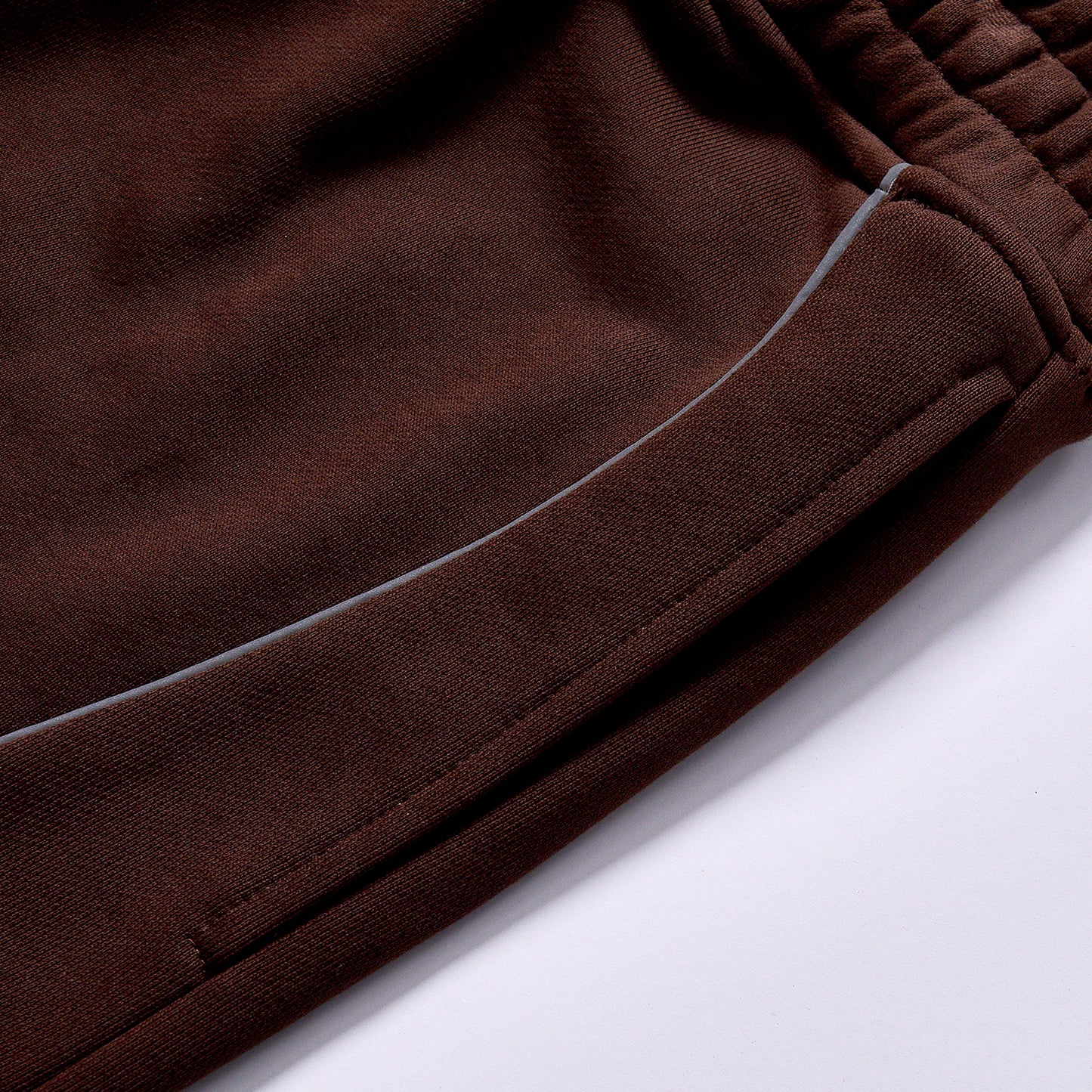 Customized Fashion contrast piping wide leg sweatpants drawstring waist straight casual track pant  hidden side slip pockets Heavy Cotton Full Length Street Casual Sweat spring autumn loungewear