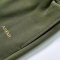 Custom factory direct fake two piece spliced waist straight track trousers side slip pockets unisex loose wide leg fleece sweat pants  daily commute