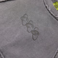 Custom Wholesale Deconstructed Sweatshirt vintage washed grey heavy cotton street sweat top  Support custom chest logo embroidery, small MOQ fast factory sampling