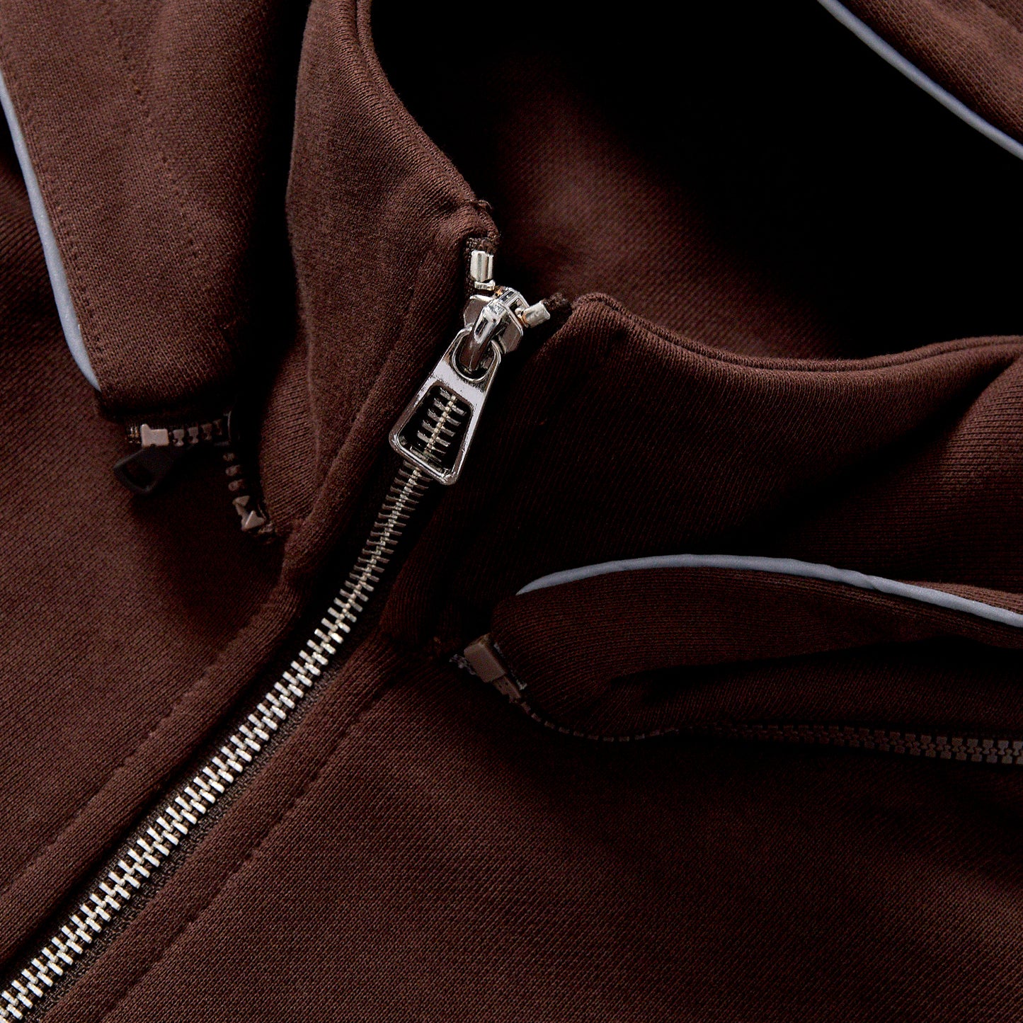 Custom popular street sweatshirt full zip hoodie zip up sweatshirt heavy french terry daily casual hoodie daily commute outfit