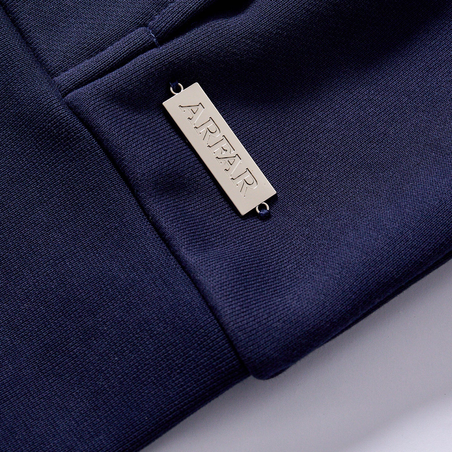 zip up hoodie men navy casual outerwear unisex blank sweat jacket french terry open front hoodie elastic rib cuffs rib bottom hem small woven label box loose fit