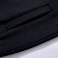 Black & Olive Color-Block Zip Hoodie