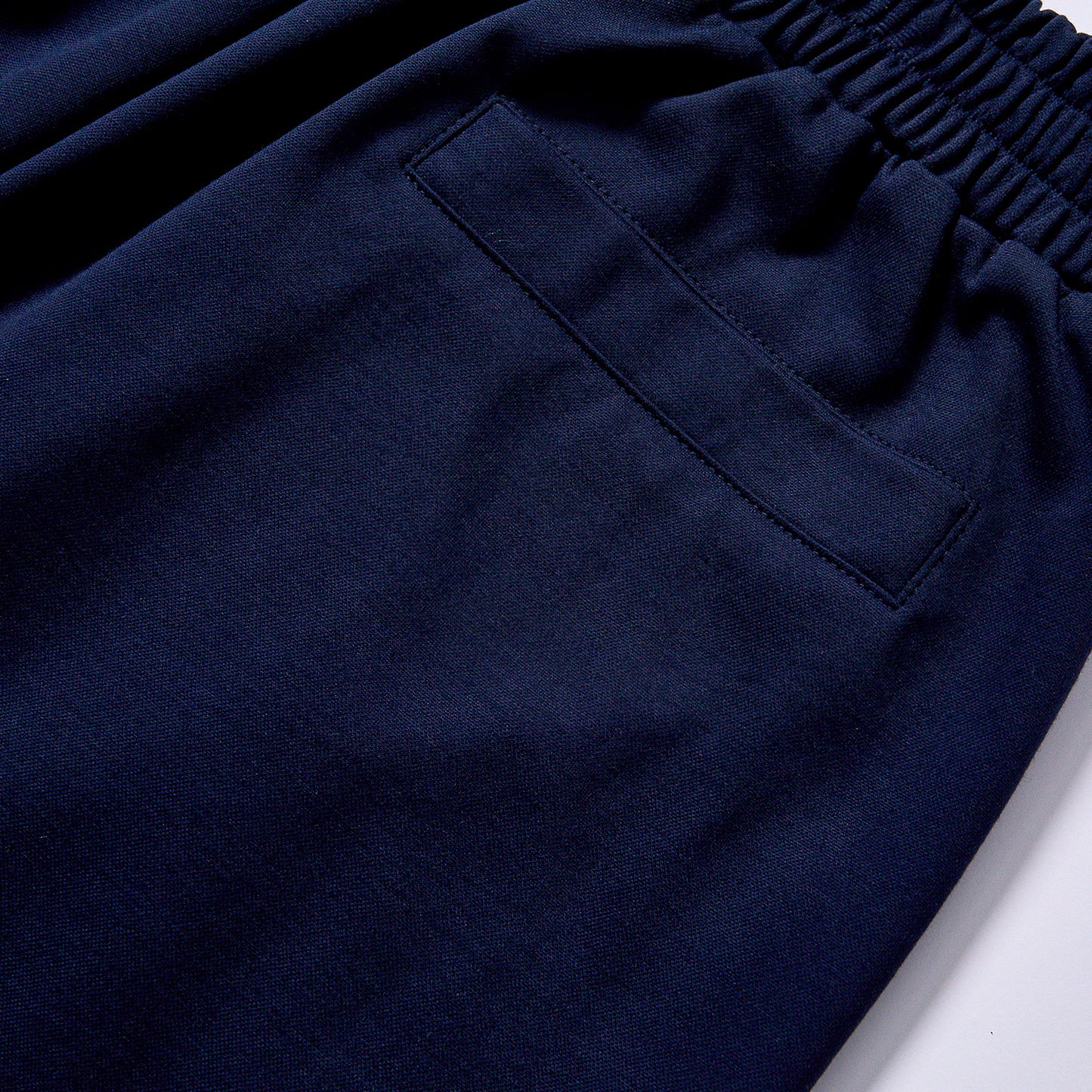 Custom logo men loose fit cargo sweat shorts navy blue solid tone breathable casual shorts summer daily