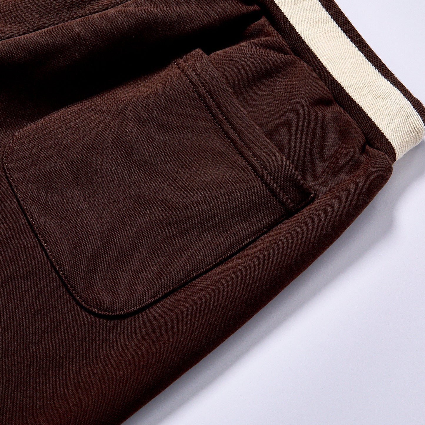 Customized High Quality cream contrast waistband wide leg sweatpants oversized full length street track bottoms heavy cotton french terry Wide Leg Sweatpants spring autumn streetwear