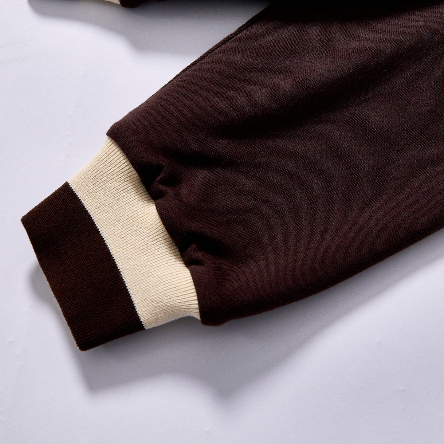 bulk wholesale crew neck pullover drop shoulder relaxed fit unisex loose two tone fleece top