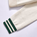 Customized college striped polo sweatshirt long sleeve polo sweatshirt mini chest embroidery polo sweatshirt  golf casual wear