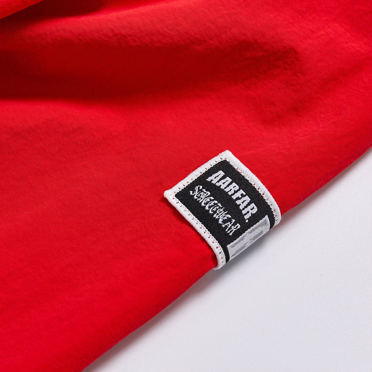 Contrast Panel Red White Stand Collar Zip Up Crop Windbreaker Unisex Streetwear Elastic Hem Racing Track Jacket Custom Logo Casual Outerwear