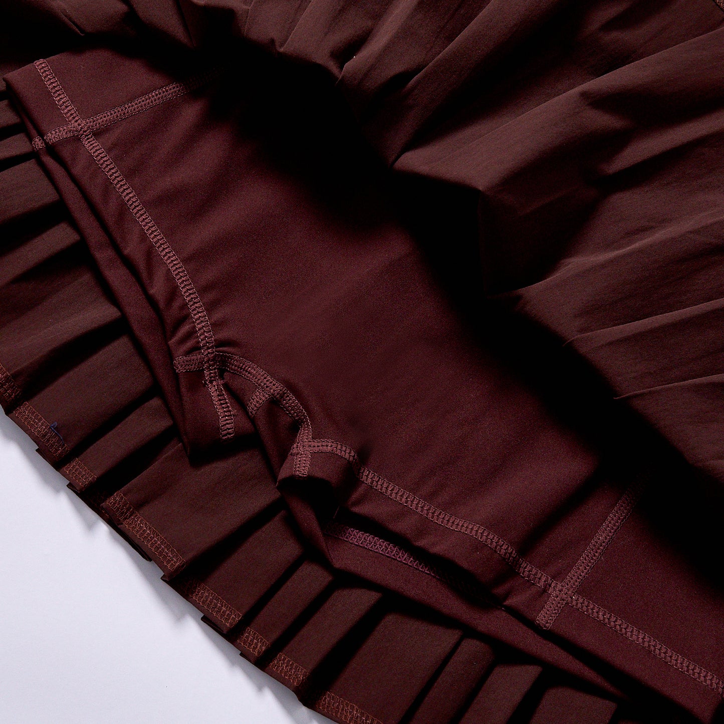 Custom High Quality high waist hidden shorts golf skirt full uniform sharp pleats  Embroidery Hidden Inner Shorts High Waist Quick Dry Golf Workout Mini Skirt jogging outdoor