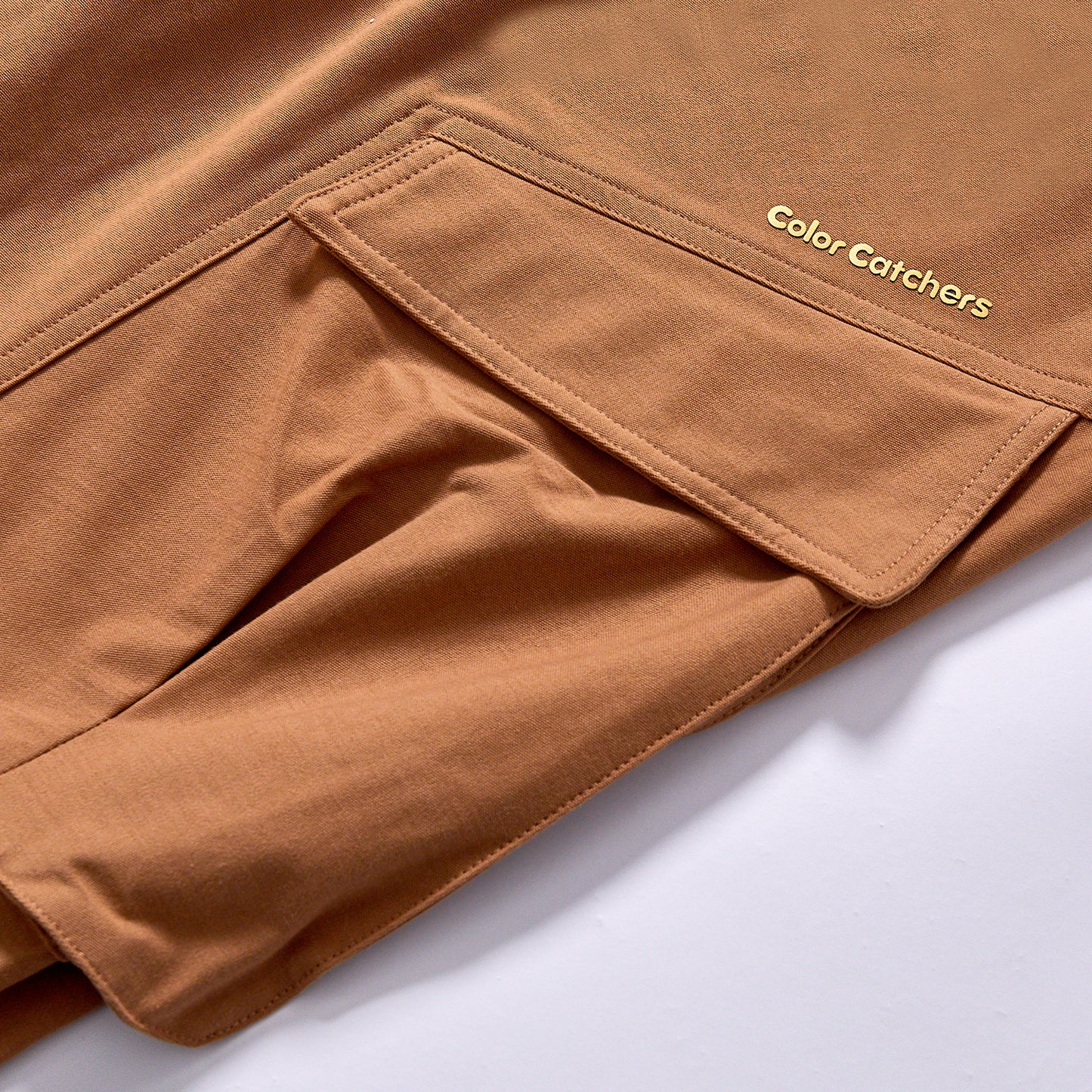custom private label pleated wide leg utility trousers leg folded pleat detail multi pocket cargo trousers city walk