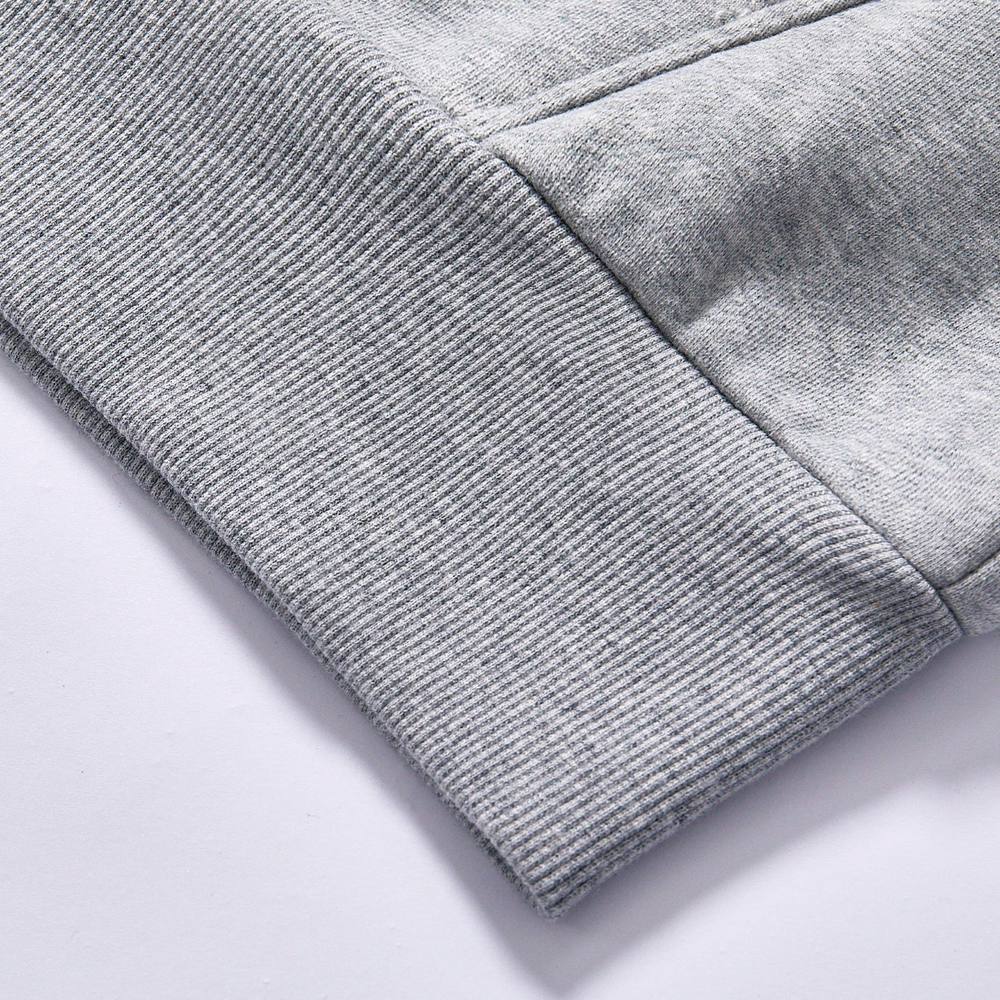 custom logo popular zip up hoodie full zip hooded sweatshirt fleece french terry kangaroo pockets ribbed cuffs rib hem box relaxed fit blank heather grey zip up cotton hoodie breathable transitional outerwear