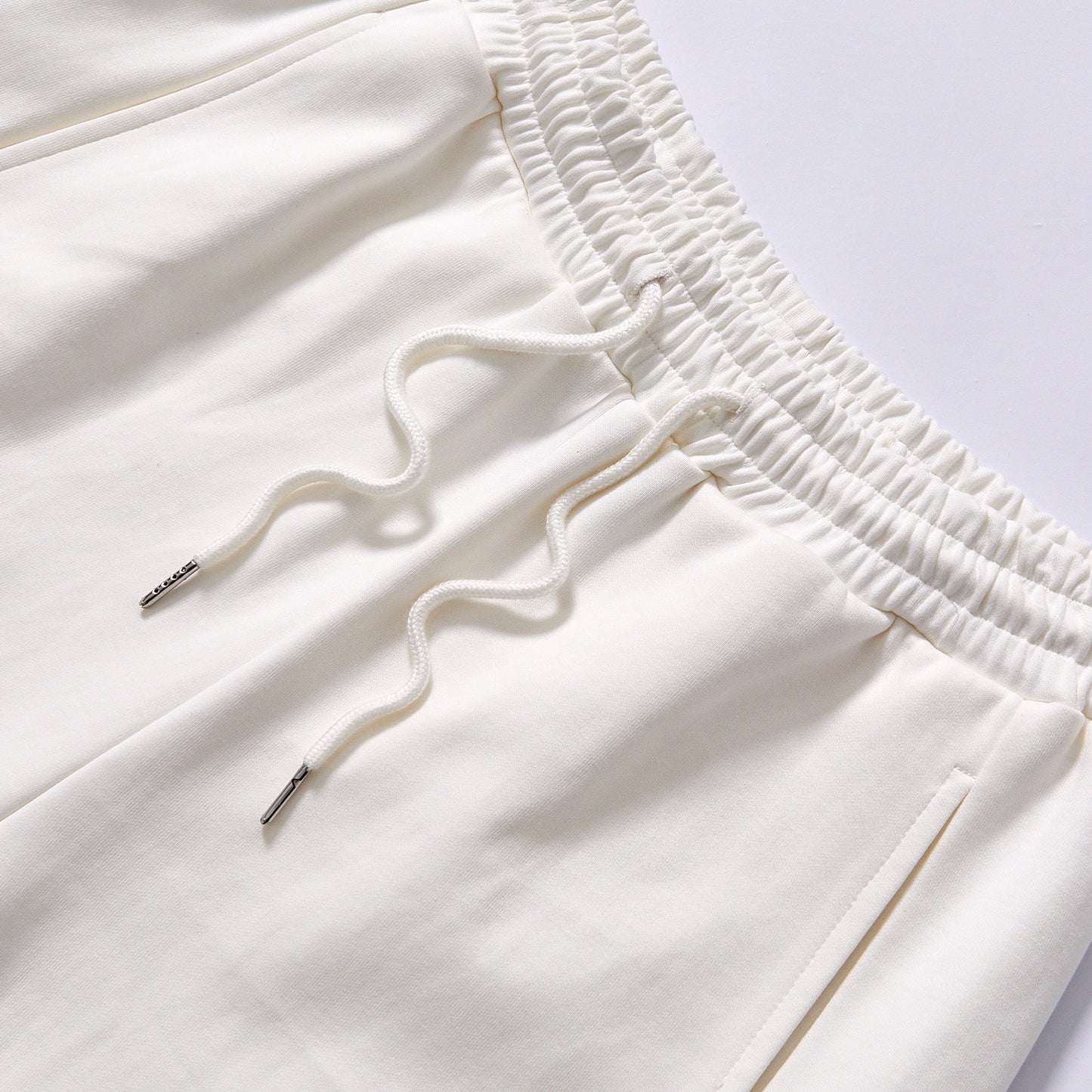 hot selling wide leg sweatpants elastic waist drawstring wide leg sweatpants loose relaxed fit inner seamless stitching Wide double layered high elastic rib waistband