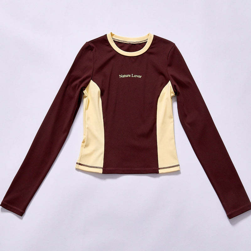 Color-Block Yoga Top