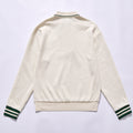 Customized college striped polo sweatshirt long sleeve polo sweatshirt mini chest embroidery polo sweatshirt  golf casual wear