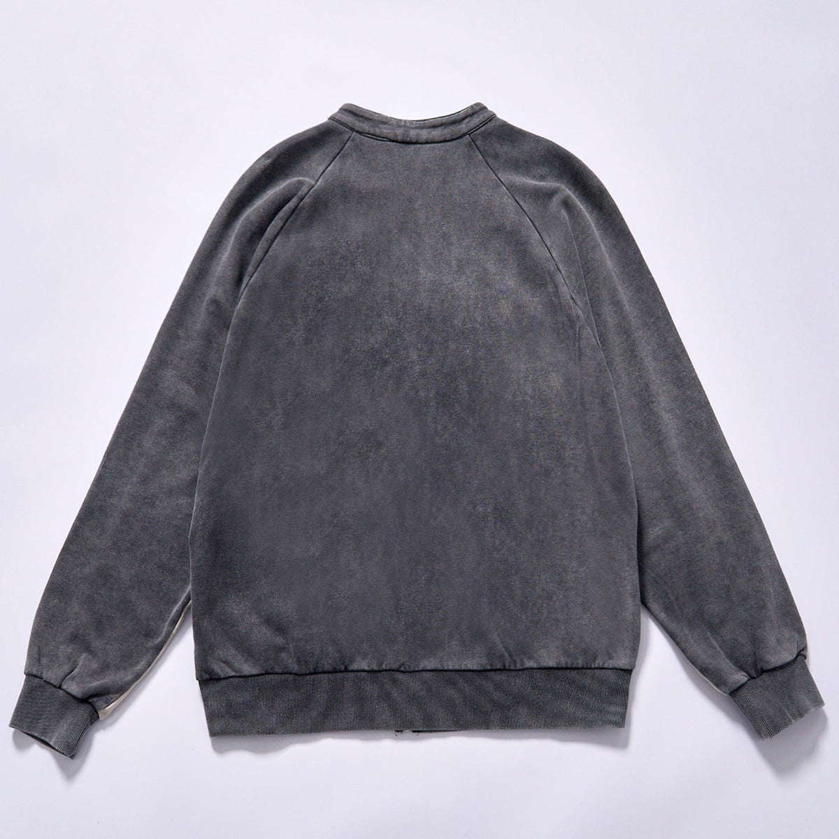 Custom logo factory direct stand collar full zip vintage track coat rib elastic cuffs hem rib elastic cuffs hem drop shoulder relaxed fit city walk couple matching set