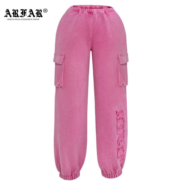 Pink Washed Pocket Pants