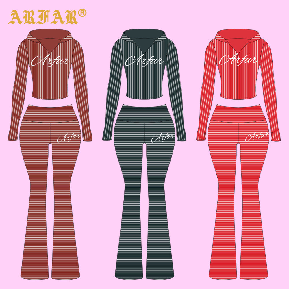Two Piece Set Women Clothing Custom LOGO Cotton Ribbed Striped Long Sleeve Shirt and Skinny Pants 2 Piece Lounge Sets Women 2026