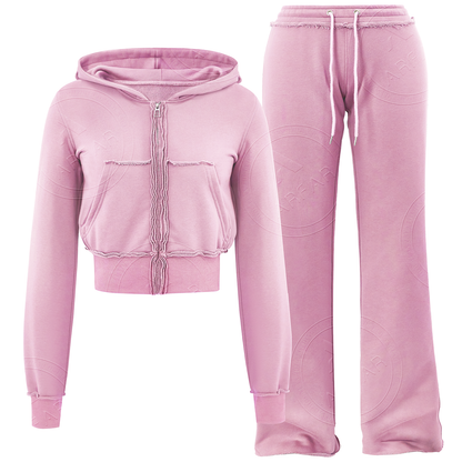 womens two piece hoodie sets pants set