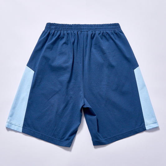 custom hot selling color block athletic shorts elastic drawstring waist side pockets sport shorts summer quick dry  daily city walk