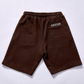 Custom wholesale shorts loose drawstring knee length shorts side contrast stitch sweat shorts side hidden slip pockets  Heavy Cotton Wide Leg Street Casual Knee Shorts