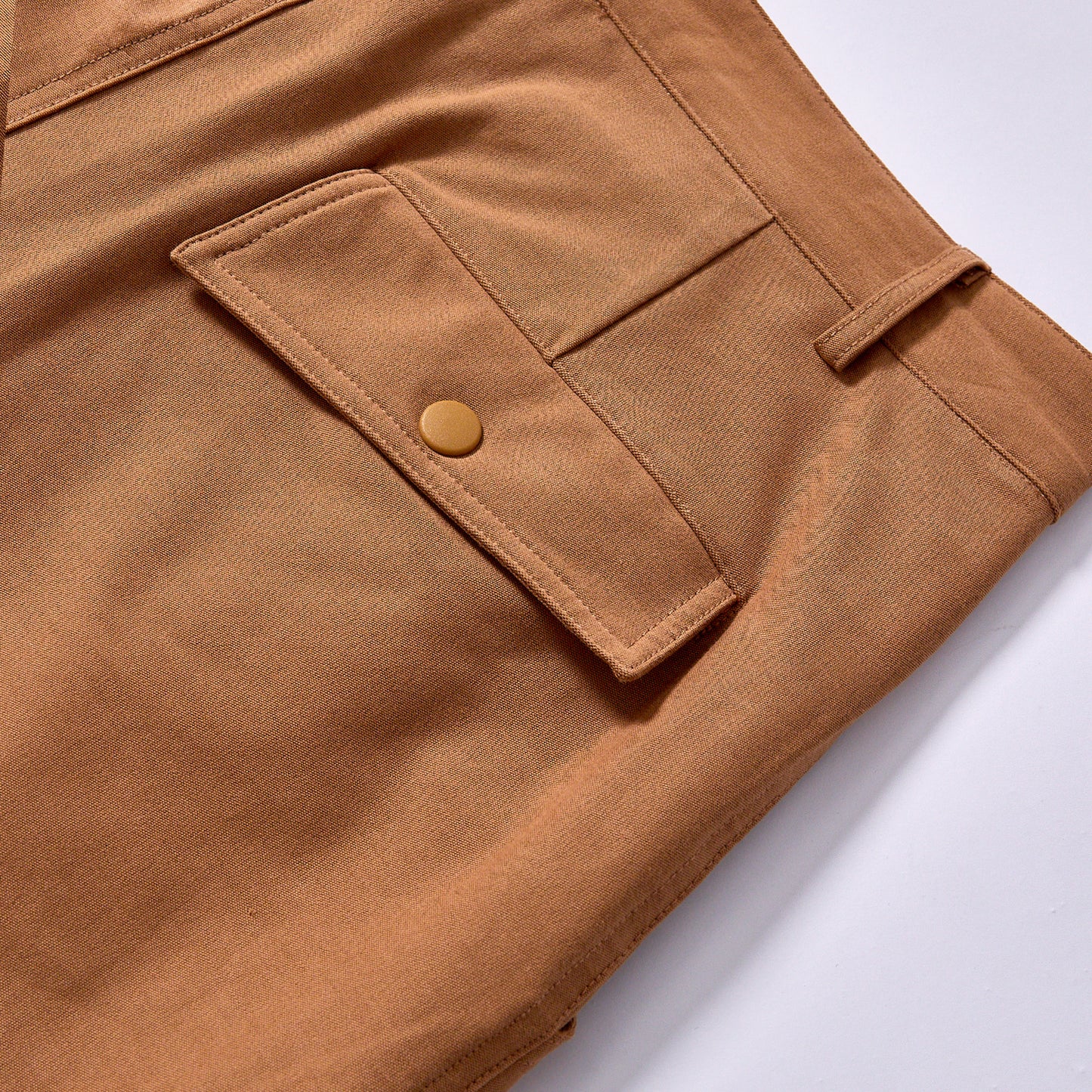 custom private label pleated wide leg utility trousers leg folded pleat detail multi pocket cargo trousers city walk