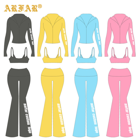 High Quality Sportswear Gym Outfit Women's Activewear Jacket with Cuffs Leggings Fitness Clothing Yoga Set