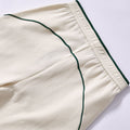 custom side stripe fleece casual trousers small chest embroidery straight sweatpants city walk