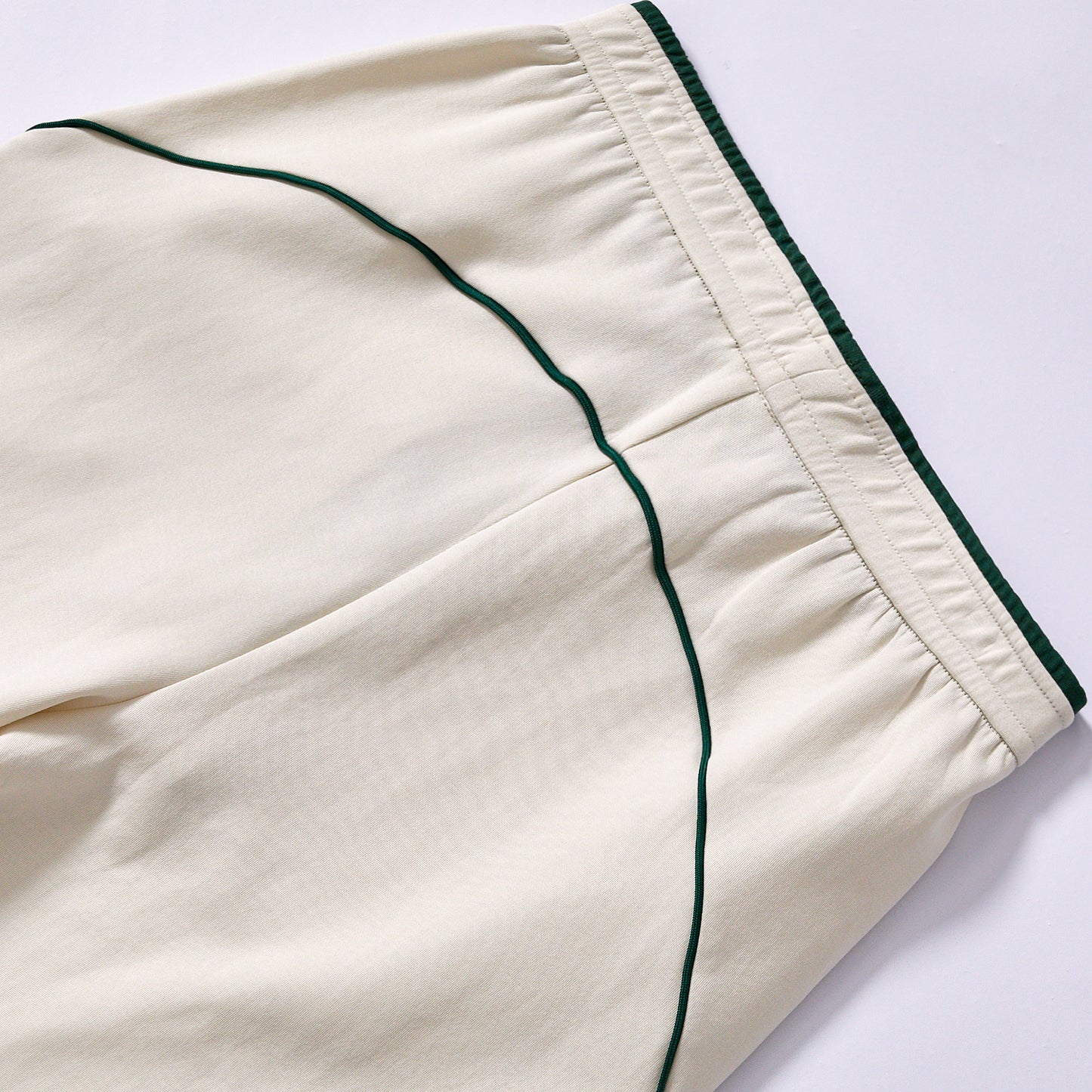 custom side stripe fleece casual trousers small chest embroidery straight sweatpants city walk