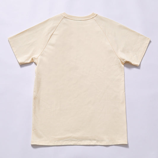 best seller Custom diagonal split raglan t‑shirt relaxed oversized fit heavy cotton short sleeve city walk